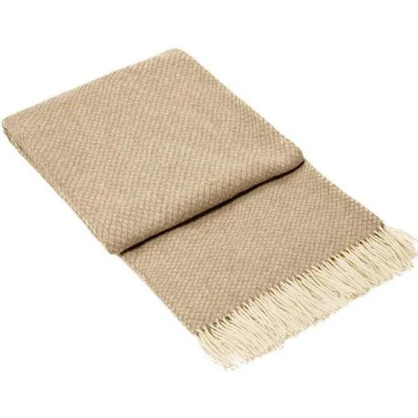 Chiswick Throw - Merino Wool/Cashmere - Beige