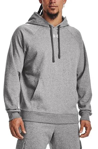 Under Armour Rival Fleece Hoodie Light Grey White - XS