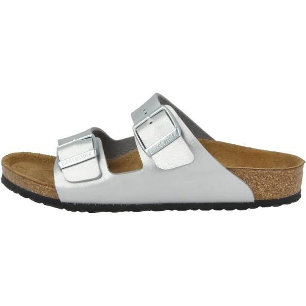 Birkenstock Silver Arizona Narrow Fit Sandals