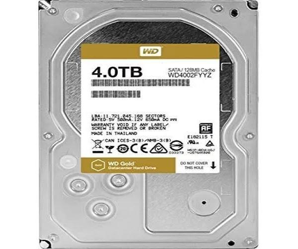 WD Gold 4TB Enterprise Class Hard Disk Drive - 7200 RPM Class SATA 6 Gb/s 128MB Cache 3.5 Inch - WD4002FYYZ