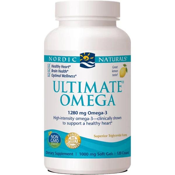 Nordic Naturals Ultimate Omega - Lemon - 120 Softgels