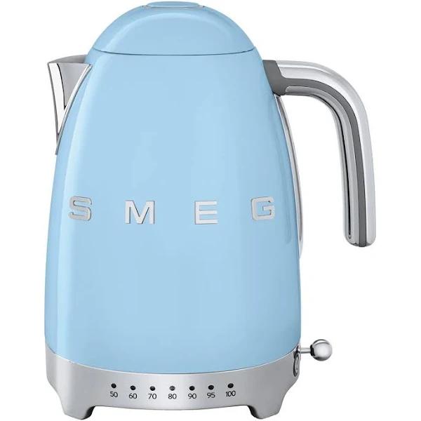 Smeg 1.7 Litre Retro Style Variable Temperature Kettle - Pastel Blue