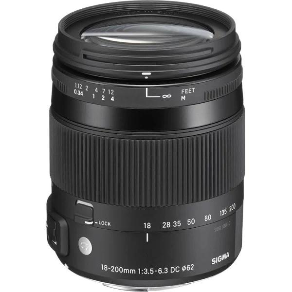 Sigma 18-200mm f/3.5-6.3 DC Macro OS HSM Contemporary Lens for Nikon