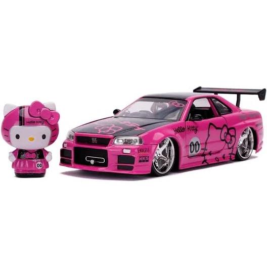 Hello Kitty '02 Nissan Skyline GTR R34 1:24 Hollywood Ride