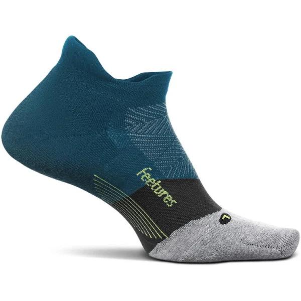 Feetures Elite Max Cushion No-Show Tab Socks Deep Ocean / XL