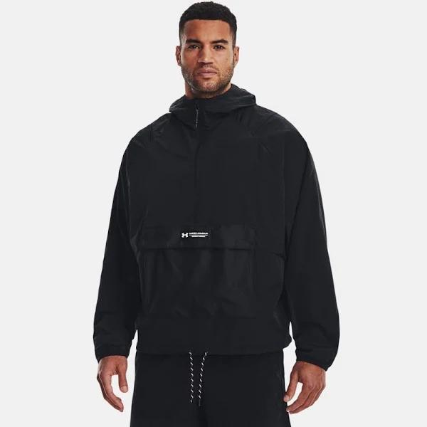 Under Armour Men's Rush Woven ½ Zip Anorak Jacket Black MD