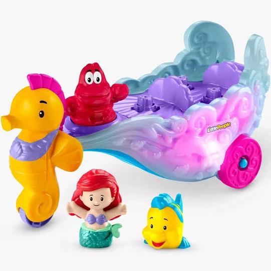 Fisher-Price Little People Ariel's Light-up Sea Carriage