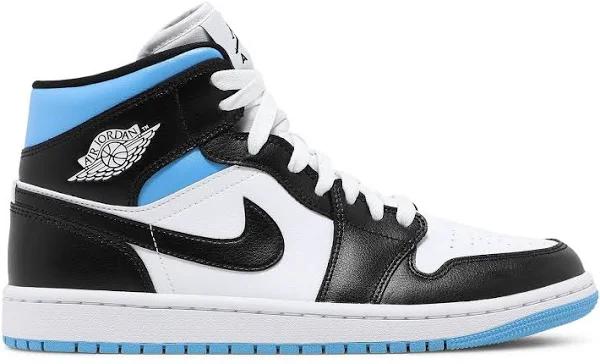 Air Jordan 1 Mid 'Aqua Black' Sneakers | Blue | Women's Size 11