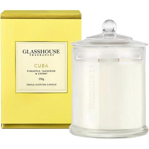 Glasshouse Candle 350g - Cuba: Pineapple, Tangerine & Cherry