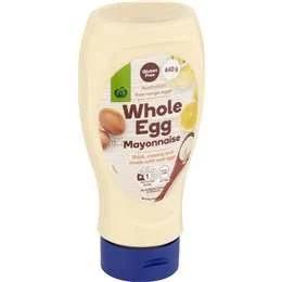 Woolworths Whole Egg Mayonnaise 440g