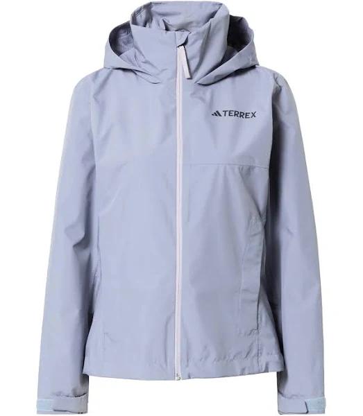 adidas-Terrex Multi RAIN.RDY 2-layer Rain Jacket-Women-Silver Violet-XS