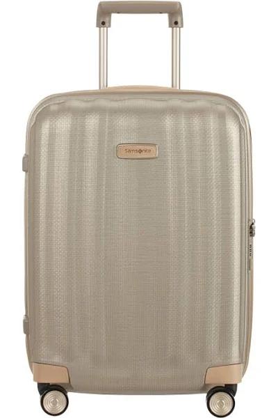 Samsonite 55cm Lite-Cube Prime Spinner Suitcase - Matt Ivory Gold