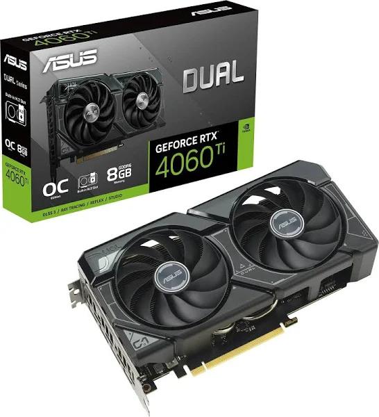 Asus Dual -RTX4060TI-O8G-SSD NVIDIA GeForce RTX 4060 Ti 8 GB GDDR6