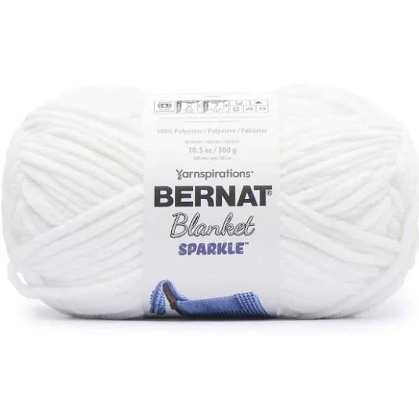 Bernat Blanket Sparkle Yarn - White