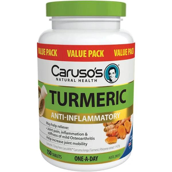 Caruso's Natural Health Turmeric - 150 Tablets