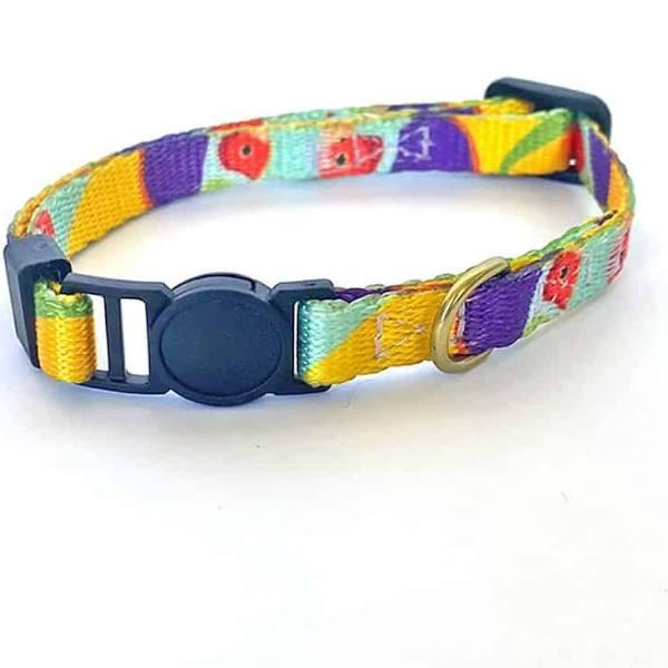 Anipal Gigi The Gouldian Finch Recycled Cat Collar Small