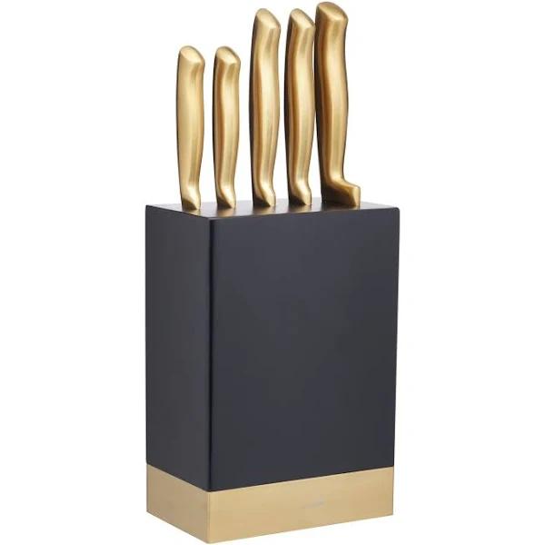 Mastercraft Metalic Knife Block Set 5pc