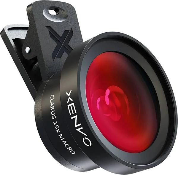 Xenvo iPhone Camera Lens Pro: Macro Lens & Wide Angle Lens Kit With LED Light Clip-on Cell Phone Camera Lenses For iPhone Android Samsung Mobile Phone