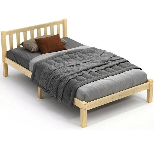 ALFORDSON Bed Frame Wooden Timber Single Size Mattress Base Platform Fenella Oak