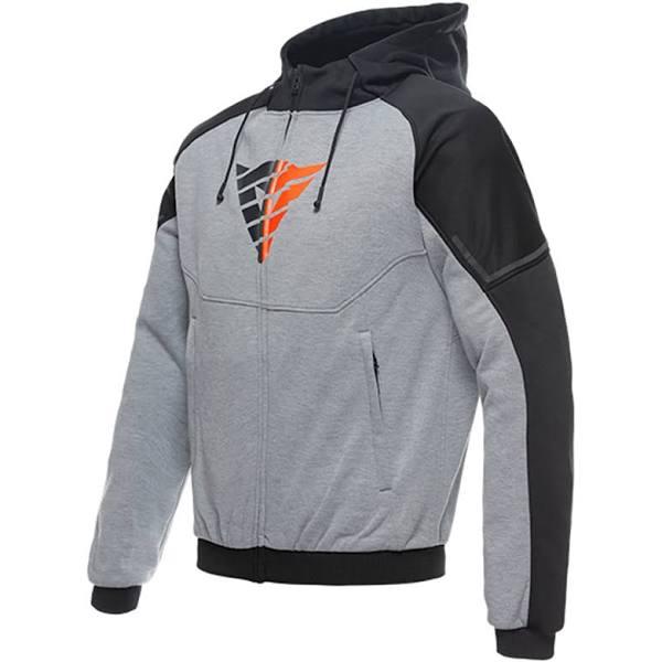 Dainese Daemon-X Safety Motorcycle Zip Hoodie, black-grey-red, Size 54