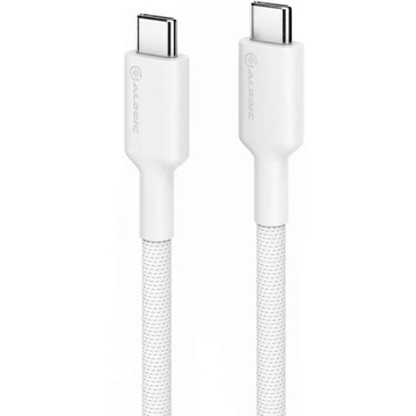 Alogic Elements Pro USB-C to USB-C Cable - Male to Male - 1m - USB 2.0 - 5A - 480Mbps - White