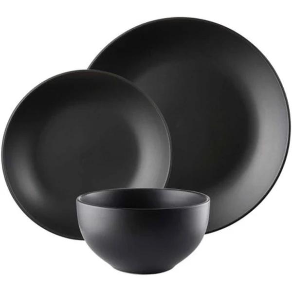 Ambrosia Classic 12 Piece Dinner Set in Black