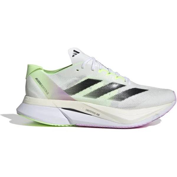 Adidas - Adizero Boston 12 Running Shoes - White - UK 7.5