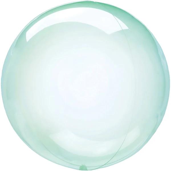 Crystal Clearz Petite Green Round Balloon