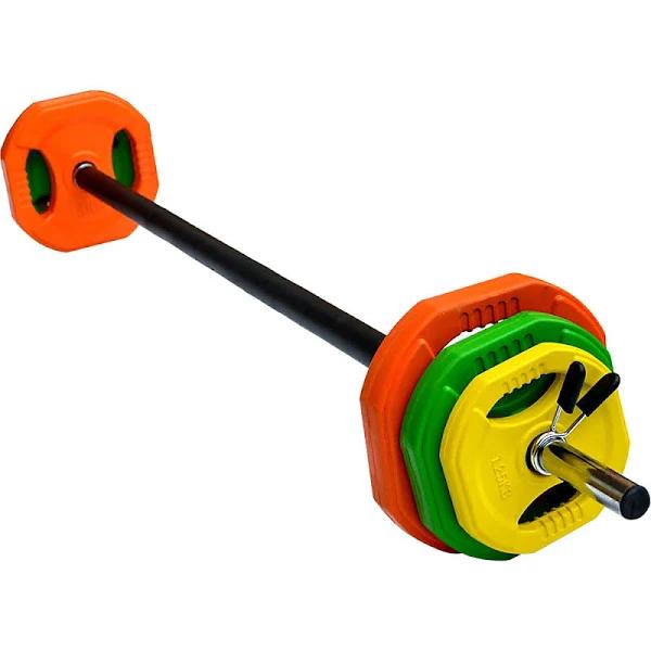 20kg Standard Rubber Coloured Barbell