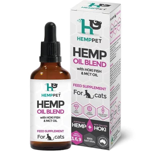 Hemp Oil Blend with Hoki Fish and MCT Oil for Cats 100ml