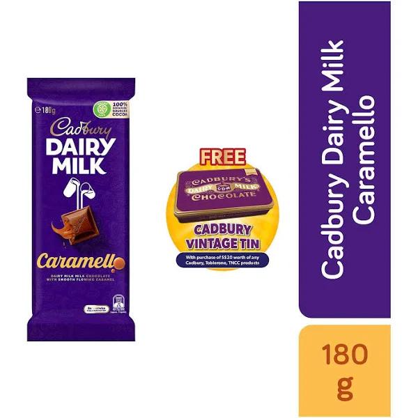 Cadbury Dairy Milk Caramello Chocolate Block 180g