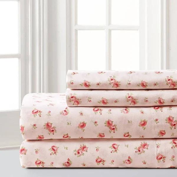 Sweet Rose Printed Sheet Set Blush / Twin