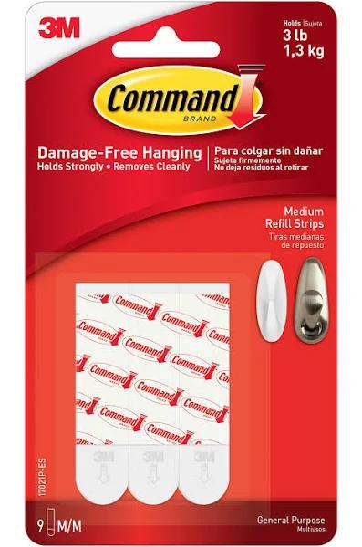 Command Medium Refill Strips 9 Pack