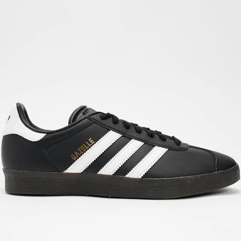 Adidas Gazelle Low Trainers Black / White / Gold Metallic M 13 / W 14 Lifestyle Trainers