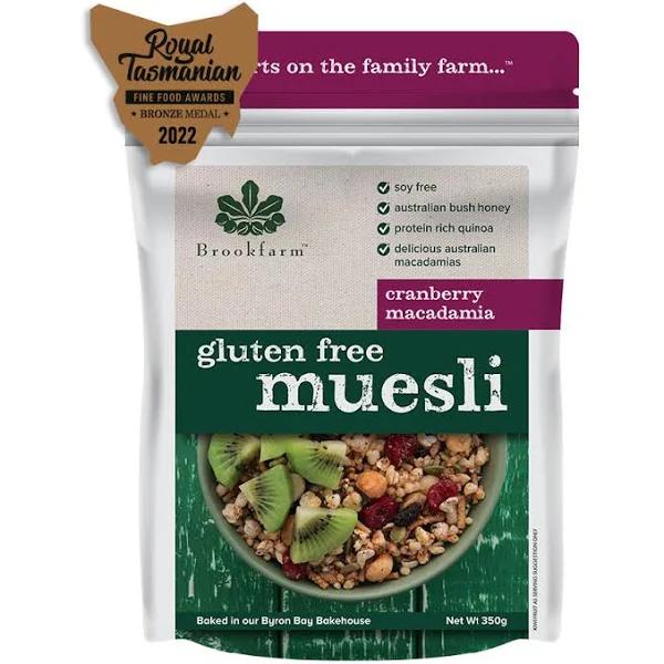 Brookfarm Gluten Free Muesli With Cranberry 350g