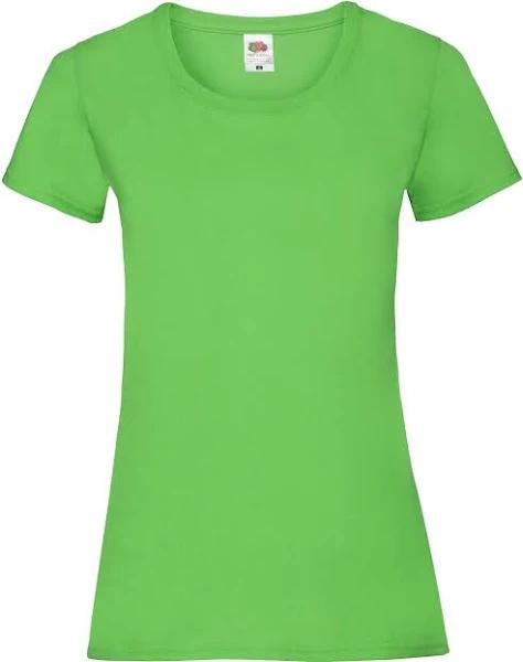 Fruit of The Loom Ladies/Womens Lady-Fit Valueweight Short Sleeve T-Shirt Lime XL