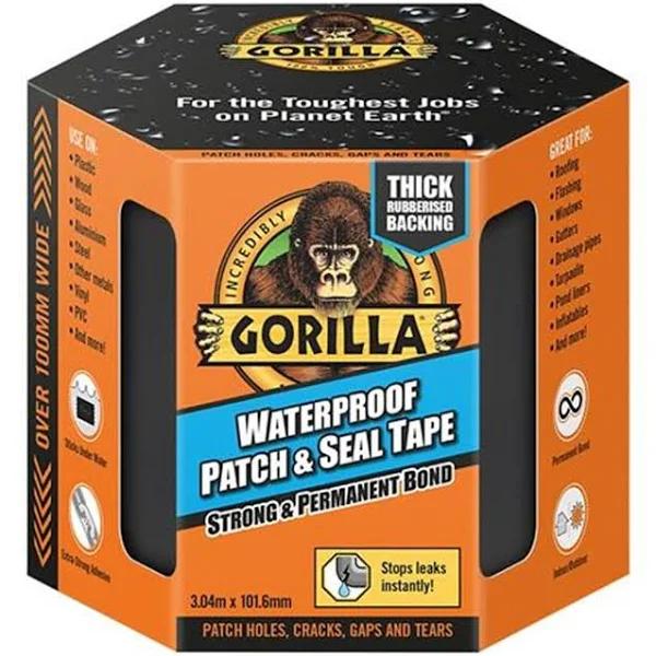 Gorilla Waterproof Patch & Seal Tape Black 3M