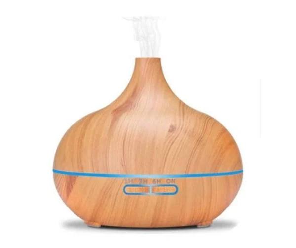 Humidifiers Wood Grain Aroma Diffuser 300ml Essential Oil Electric Ultrasonic Aromatherapy with Auto Shut Off Function for Bedroom Home