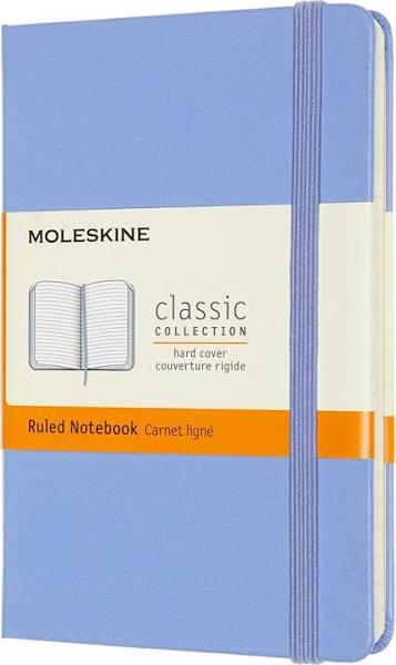 Moleskine Classic Notebook Hard Cover Ruled Pocket Hydrangea Blue