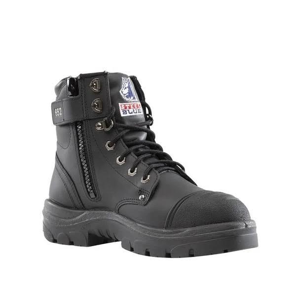 Steel Blue Argyle Zip Scuff Cap Safety Boot 312652, Black / 9