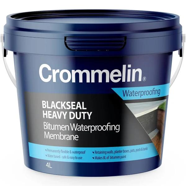 Crommelin 4L Blackseal Heavy Duty Bitumen Waterproofing Membrane