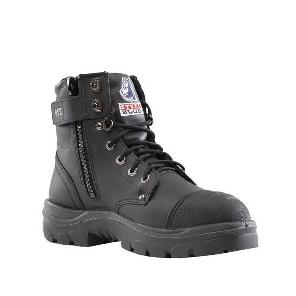 Steel Blue Argyle Zip Scuff Cap Safety Boot 312652, Black / 8