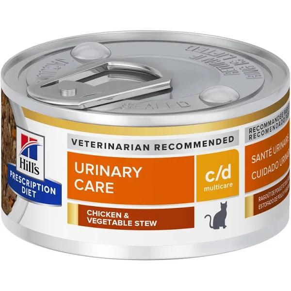 Hills Prescription Diet Feline C/D Urinary Care Chicken Stew 82g