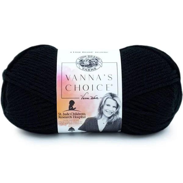 Lion Brand Vanna's Choice Yarn, Grey-Black