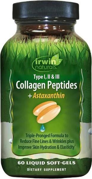 Irwin Naturals Type i, II & III Collagen Peptides - 60 Softgels