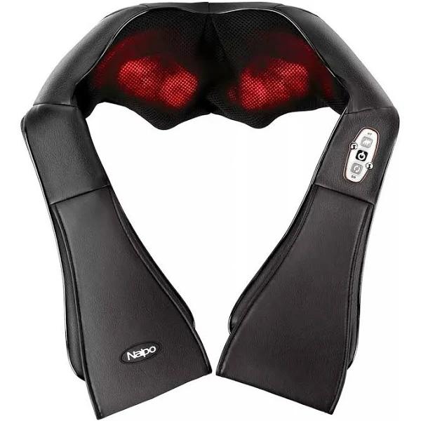 Naipo Shiatsu Back and Neck Massager With Heat Deep Kneading Massage Shoulder - AfterPay & zipPay Available