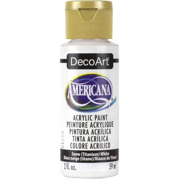 DecoArt Americana Acrylic Paint 2oz Snow White- DA01