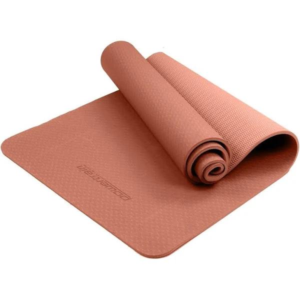 Powertrain Eco Friendly TPE Yoga Exercise Pilates Mat 6mm - Pink