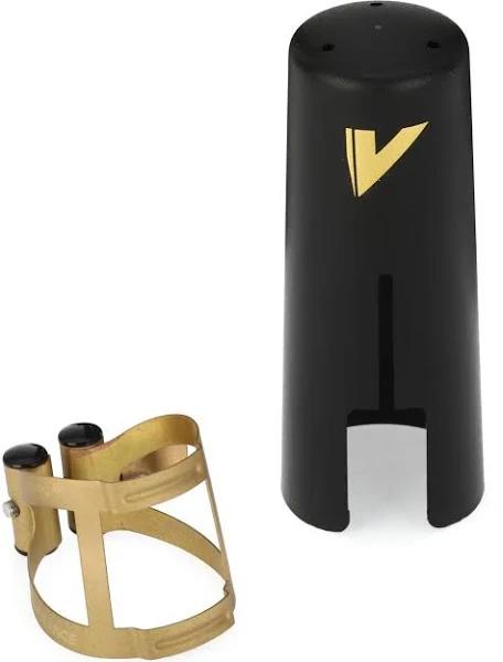 Vandoren LC58AP M/O Ligature and Plastic Cap For Tenor Saxophone; Aged Gold Finish