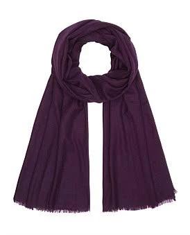 David Jones Mani Kaaga Moni 100% Cashmere 'Sydney' Tissue Shawl in Shiraz